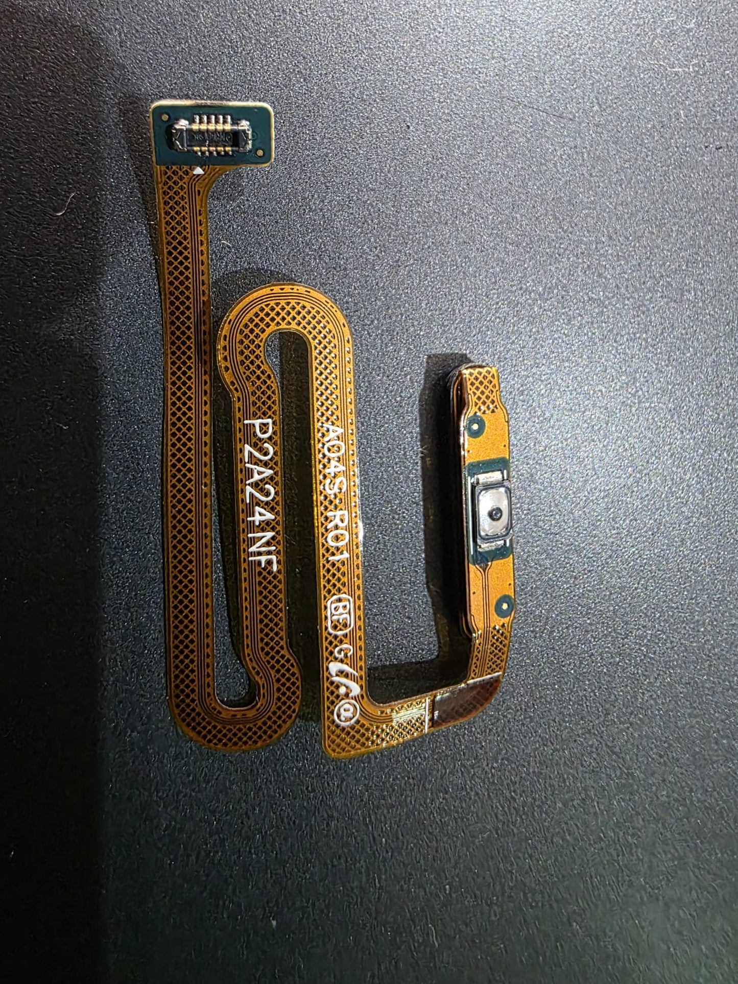 TASTO ON OFF + SENSORE IMPRONTA DIGITALE RICONDIZIONATO SAMSUNG GALAXY A04S NERO A047 (Nero)