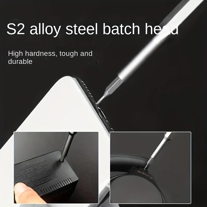 Set Cacciaviti di Precisione 25 in 1 Magnetico - Kit Riparazione Professionale per Smartphone, PC e Orologi