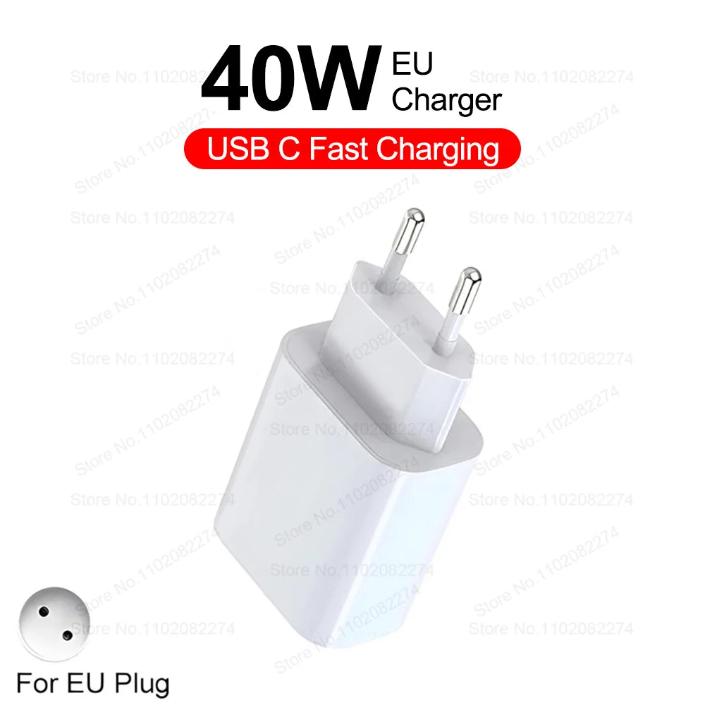 PD 40W carica rapida per 14 13 12 11 15 16 Pro Max  For iPhone 15 16 Plus