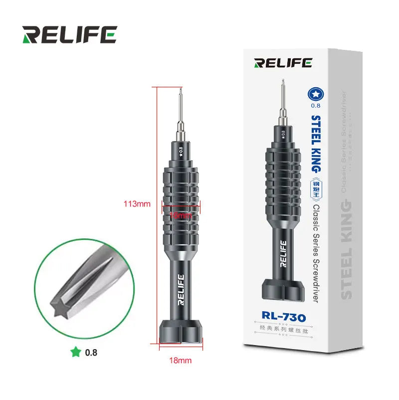 RELIFE RL-730 Steel Cannon King - Set Cacciaviti di Precisione Professionali per iPhone e Smartphone