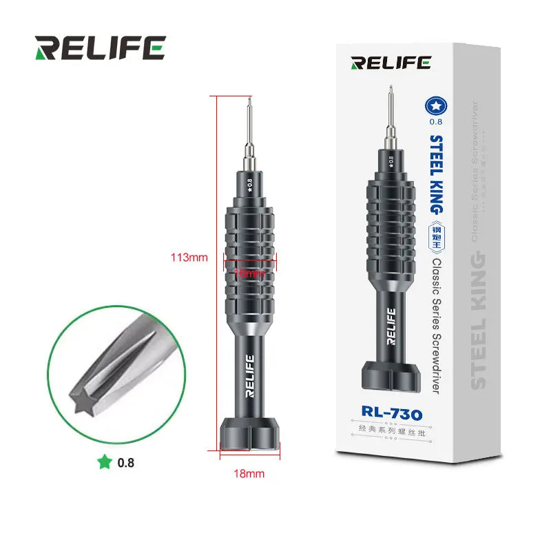 RELIFE RL-730 Steel Cannon King - Set Cacciaviti di Precisione Professionali per iPhone e Smartphone