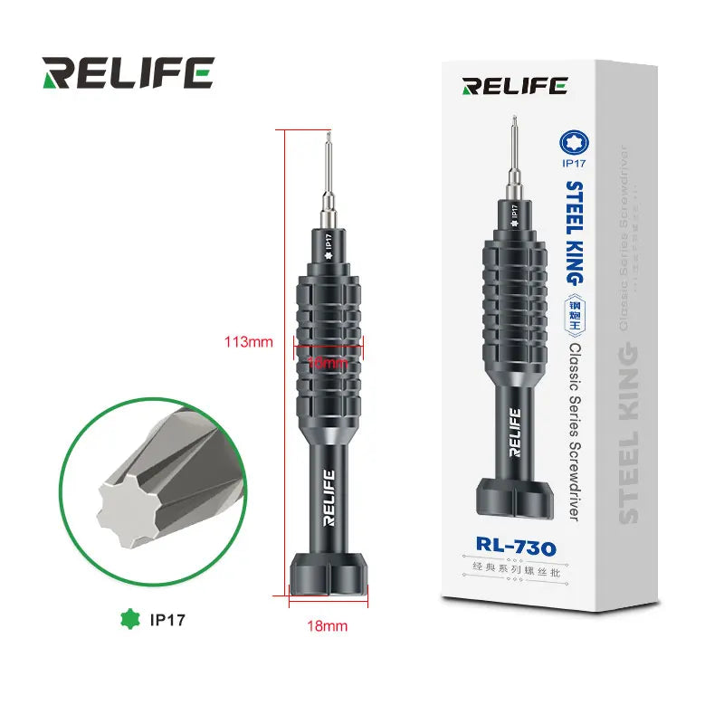 RELIFE RL-730 Steel Cannon King - Set Cacciaviti di Precisione Professionali per iPhone e Smartphone