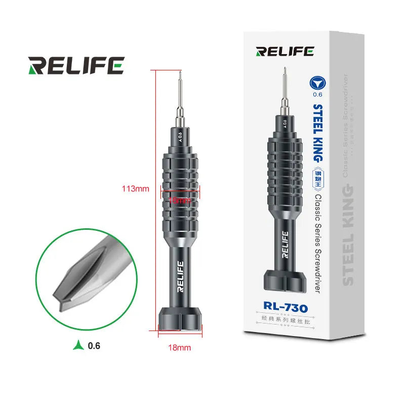 RELIFE RL-730 Steel Cannon King - Set Cacciaviti di Precisione Professionali per iPhone e Smartphone