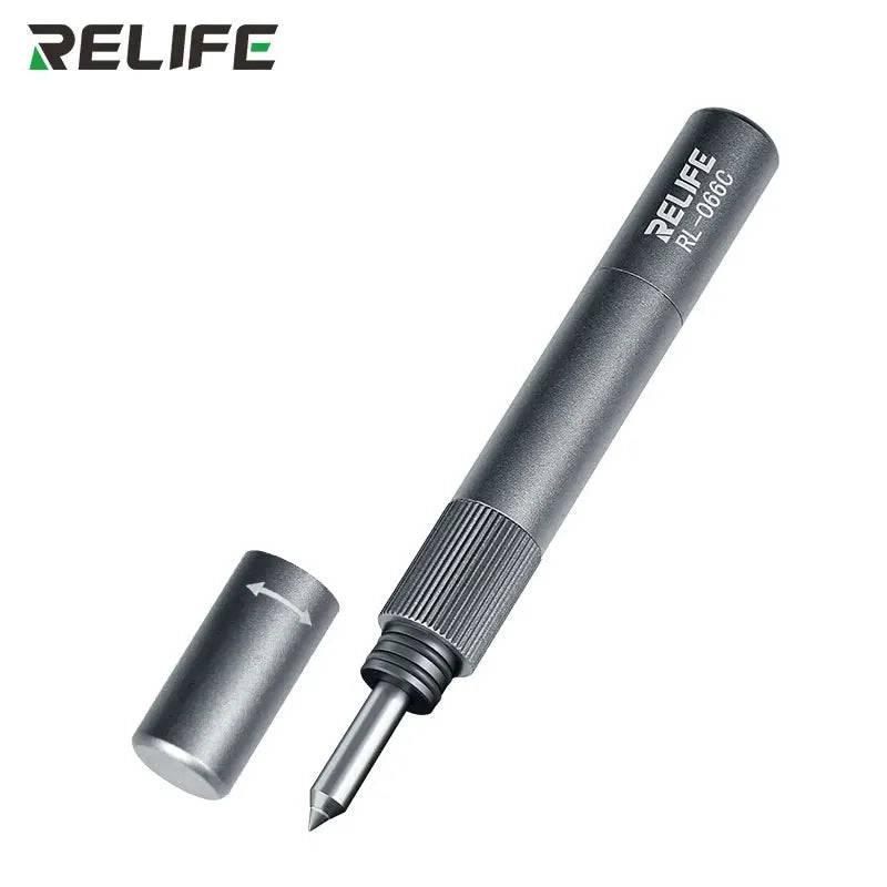 RELIFE RL-066C Penna a Percussione per Rimozione Vetro Posteriore iPhone e Android - Strumento Professionale per Riparazione Scocca e Fotocamera