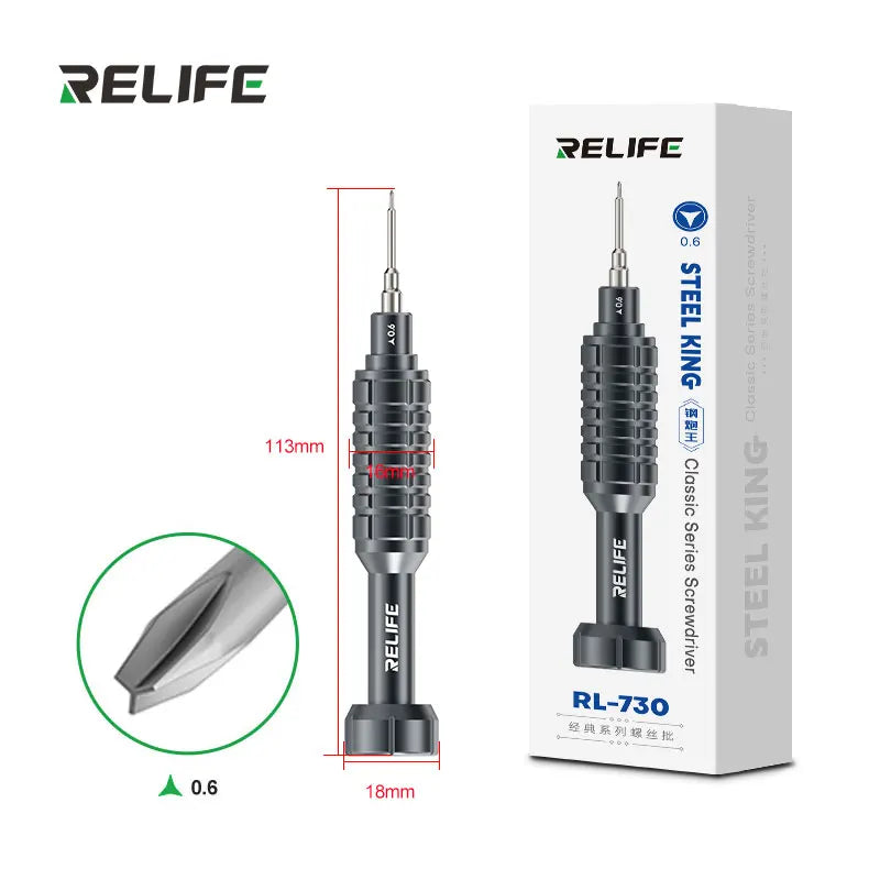 RELIFE RL-730 Steel Cannon King - Set Cacciaviti di Precisione Professionali per iPhone e Smartphone