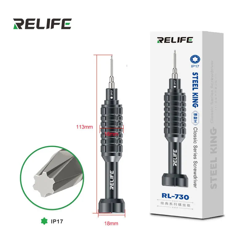 RELIFE RL-730 Steel Cannon King - Set Cacciaviti di Precisione Professionali per iPhone e Smartphone