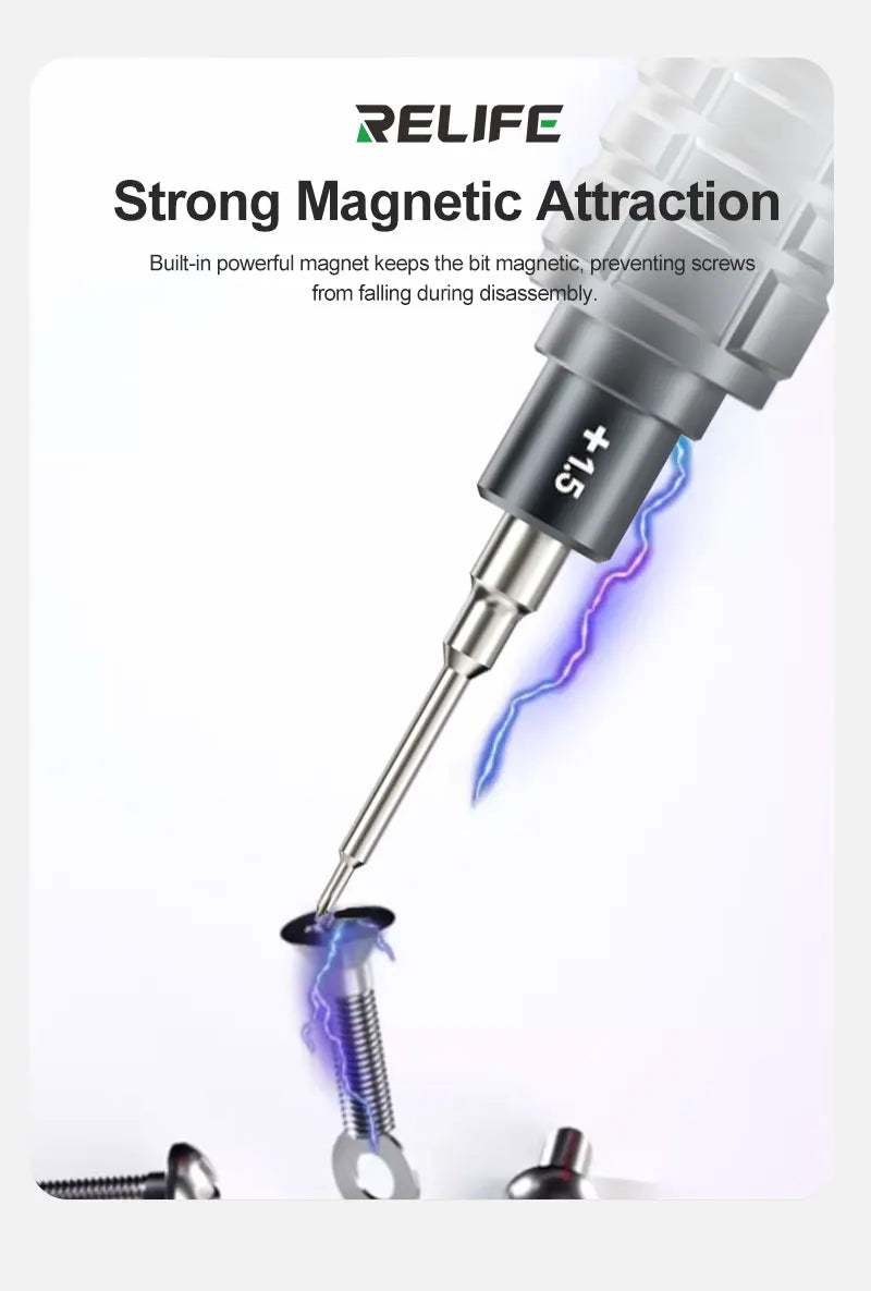 RELIFE RL-730 Steel Cannon King - Set Cacciaviti di Precisione Professionali per iPhone e Smartphone