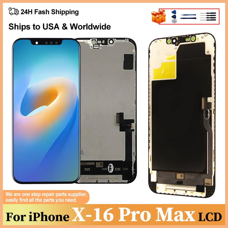 Display OLED / LCD Retina per iPhone - Schermo Completo con 3D Touch e Digitizer - Serie X, 11, 12, 13, 14, 15, 16