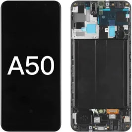 DISPLAY LCD TFT PER SAMSUNG GALAXY A50 SM A505F TOUCH SCREEN SCHERMO VETRO FRAME